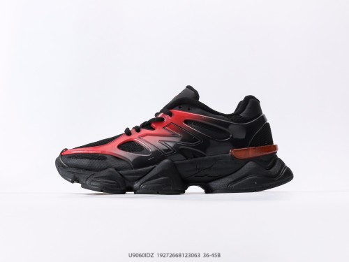 New Balance 9060 Black Red retro casual sports shoes NB Sneakers