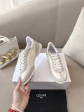 2025ss CELINE new logo lace-up casual sports shoes lightweight running shoes