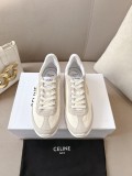 2025ss CELINE new logo lace-up casual sports shoes lightweight running shoes