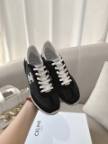 2025ss CELINE new logo lace-up casual sports shoes lightweight running shoes
