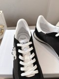 2025ss CELINE new logo lace-up casual sports shoes lightweight running shoes