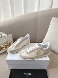 2025ss CELINE new logo lace-up casual sports shoes lightweight running shoes