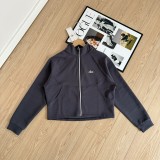 2025ss ALO women three-color stitching zipper cardigan jacket