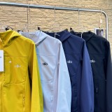 2025ss Alo autumn new embroidered hooded outdoor casual soft shell jacket