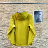 2025ss Alo autumn new embroidered hooded outdoor casual soft shell jacket
