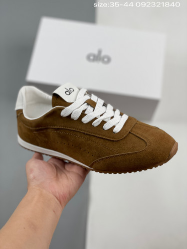 Alo Yoga Sunset Leather Casual Training Shoes Flat Non-slip Sneakers