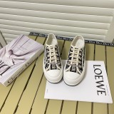 CHRISTIAN DIOR PARIS presbyopic embroidery thick-soled WOMEN canvas shoes casual sneakers