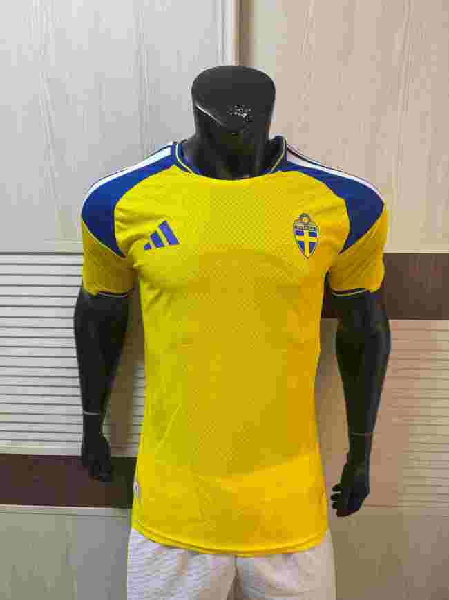 26ss 27ss Adidas Sweden Soccer Jersey Player Version