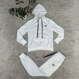 ALO YOGA Embroidered Letter Sweatshirt Hoodie Multi-Pocket Jogger Pants Casual Sportswear Set Q6293 Size:S-XXL