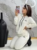 ALO YOGA Embroidered Letter Sweatshirt Hoodie Multi-Pocket Jogger Pants Casual Sportswear Set Q6293 Size:S-XXL