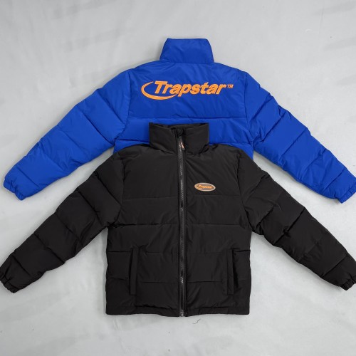 1:1 quality version Trapstar back big embroidered logo winter cotton jacket 4 colors