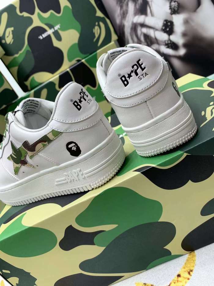  arrenfashion Men Women B*ape Top Sneaker