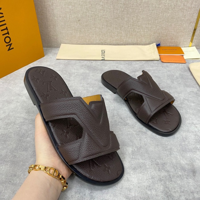 Men L*ouis V*uitton Top Slippers (Arrenfashion)