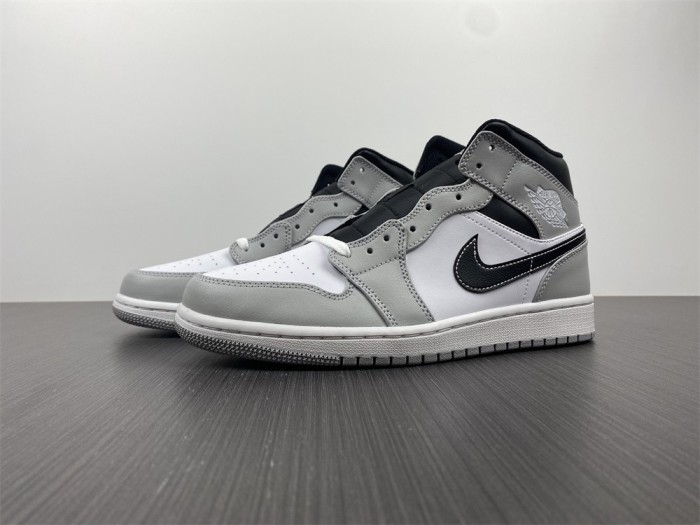  Arrenfashion Air Jordan 1 Mid “Light Smoke Grey” 554724-078