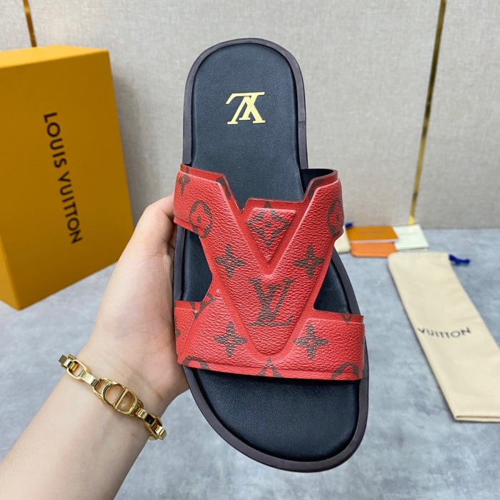 Men L*ouis V*uitton Top Slippers (Arrenfashion)
