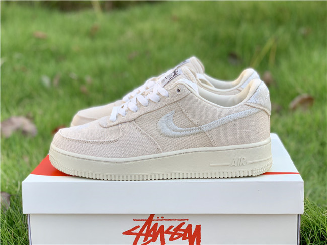 from Arrenfashion Stussy x Nike Air Force 1 Low “Fossil Stone”