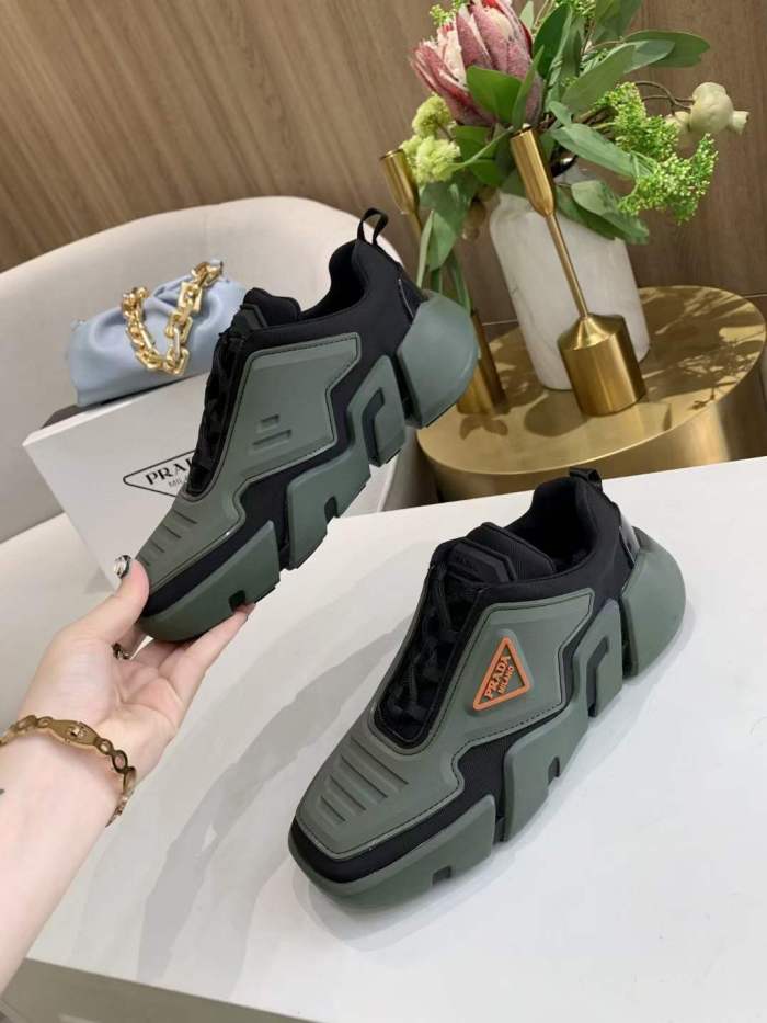  Arrenfashion Mens Women P*rada Top Sneakers