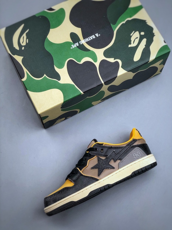 Men Women B*ape sta to low Top Sneaker ( arrenfashion)