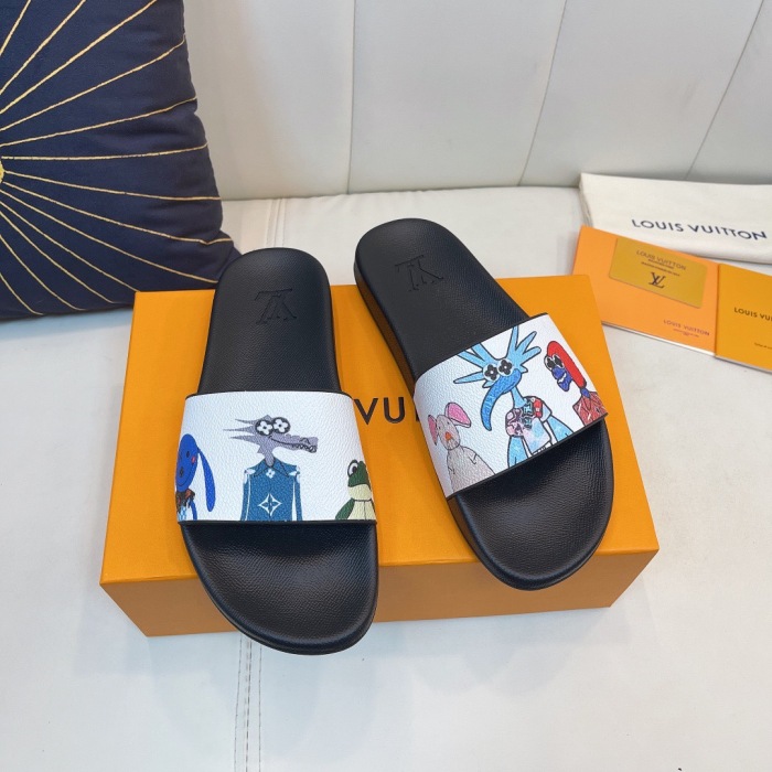 Men Women L*ouis V*uitton Top Slippers (Arrenfashion)