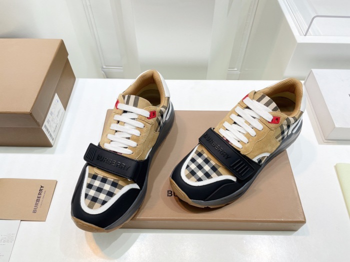  Arrenfashion Men Women B*urberry vintage Top Sneakers