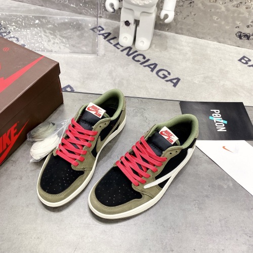  Arrenfashion Travis Scott x Air Jordan 1 Low Reverse Mocha