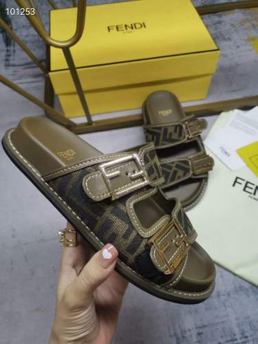Women Men F*endi Top Sandals （ Arrenfashion）