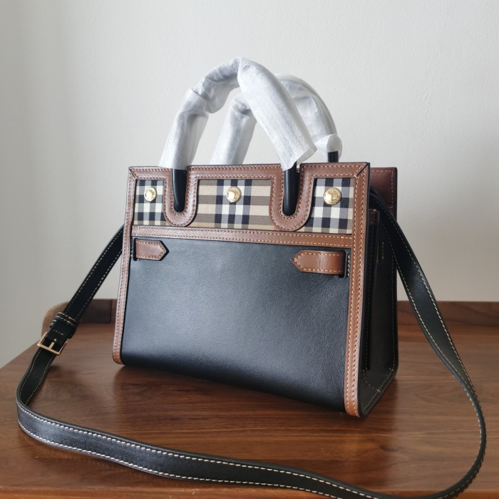  Arrenfashion B*urberry 6641 8871 title Vintage handbag Top Quality