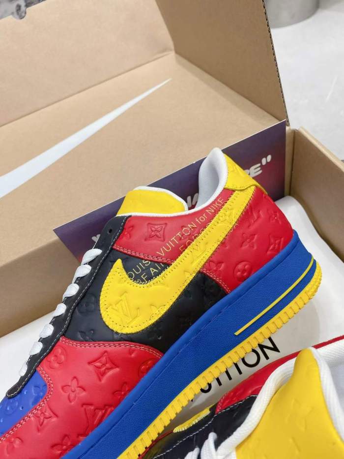  from Arrenfashion Men Women L*ouis V*uitton x Nike Air Force 1
