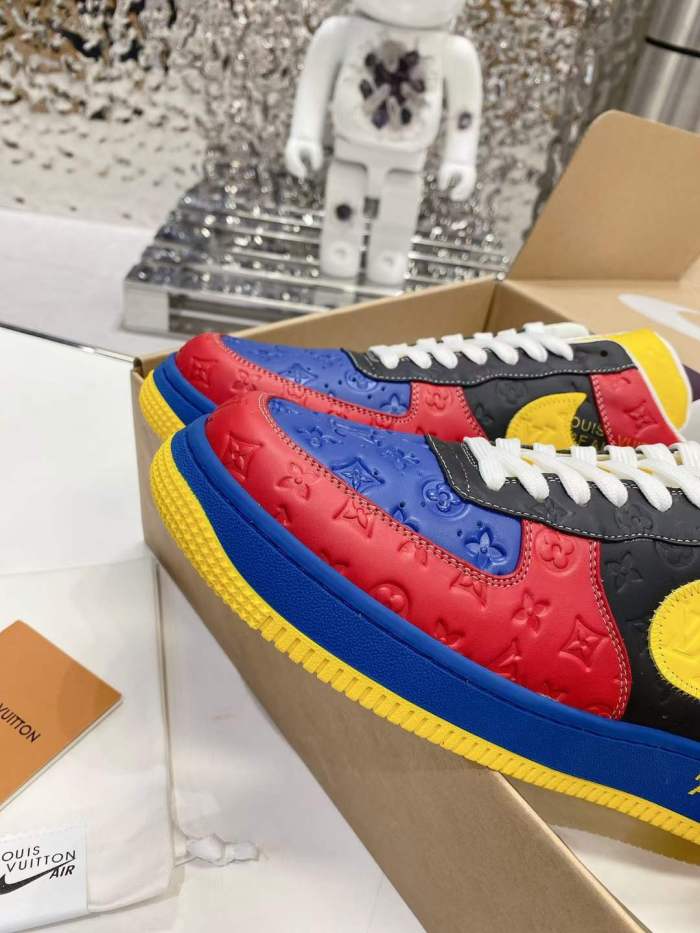  from Arrenfashion Men Women L*ouis V*uitton x Nike Air Force 1