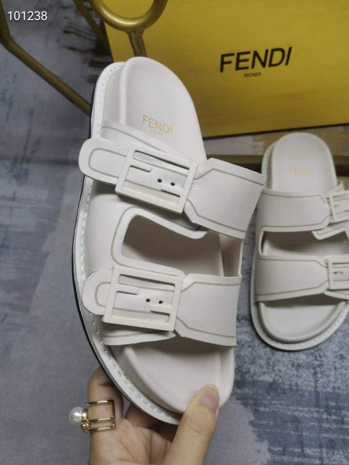 Women Men F*endi Top Sandals （ Arrenfashion）