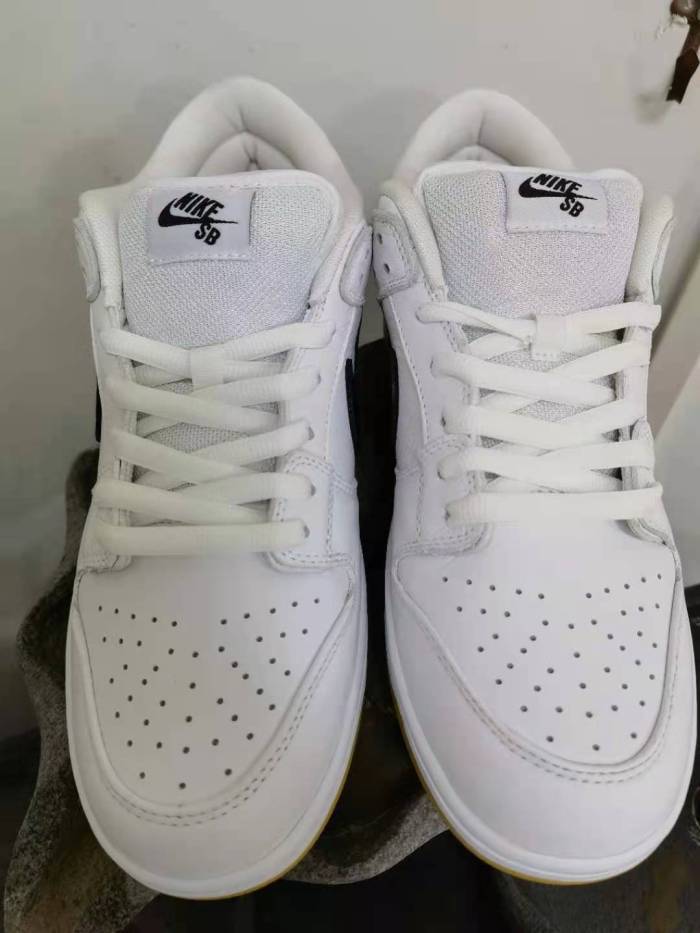  from Arrenfashion Nike Dunk SB Low Orange Label White Black CD2563-100