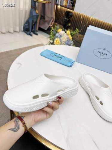 Men Women P*rada Top Slippers （ Arrenfashion ）