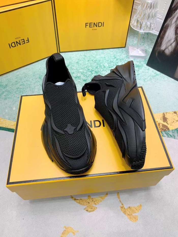 Men Women F*endi Top Sneaker （ Arrenfashion ）