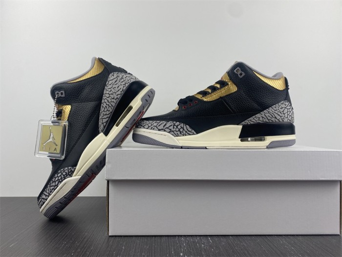  Arrenfashion Air Jordan 3 WMNS “Black Gold” CK9246-067