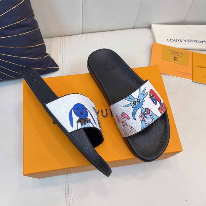 Men Women L*ouis V*uitton Top Slippers (Arrenfashion)