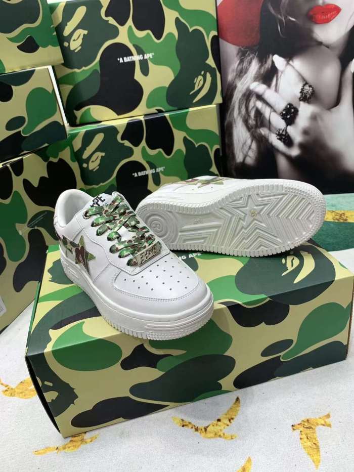  arrenfashion Men Women B*ape Top Sneaker