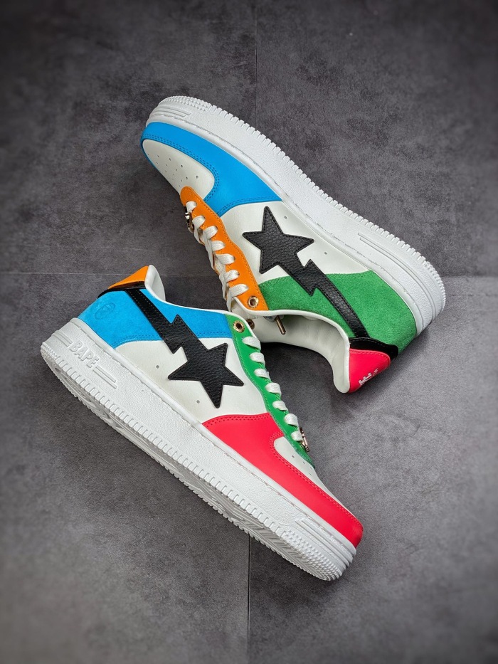 Men Women B*ape sta to low Top Sneaker ( arrenfashion)