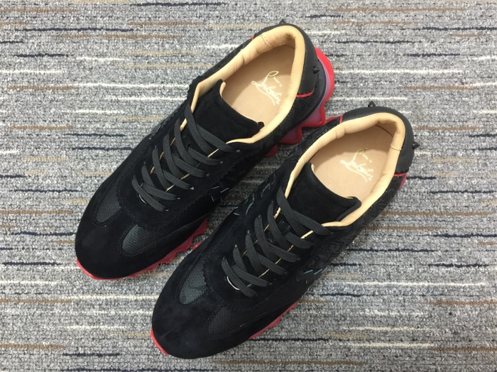  Arrenfashion Men Women C*hristian L*ouboutin Aurelien Flat Top Sneakers