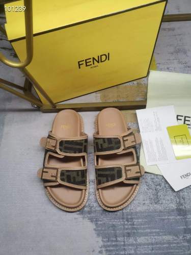 Women Men F*endi Top Sandals （ Arrenfashion）