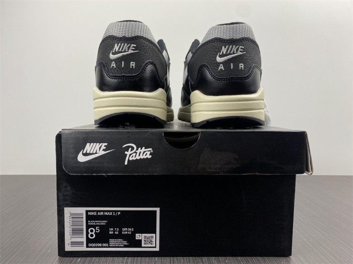  from Arrenfashion Nike Air Max 1 Patta Waves Black DQ0299-001