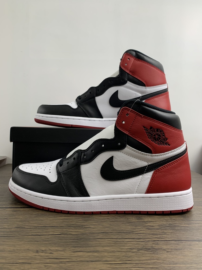  Arrenfashion Air Jordan 1 Black Toe 555088-125