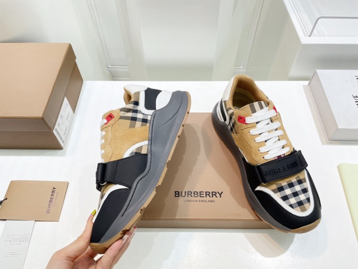  Arrenfashion Men Women B*urberry vintage Top Sneakers