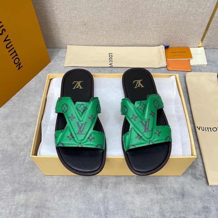 Men L*ouis V*uitton Top Slippers (Arrenfashion)
