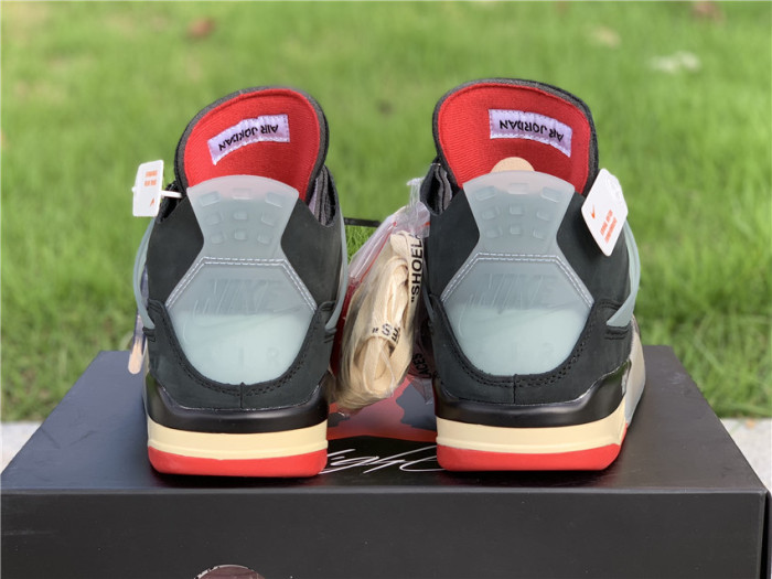  Arrenfashion OFF-WHITE x Air Jordan 4 “Bred” CV9388-001