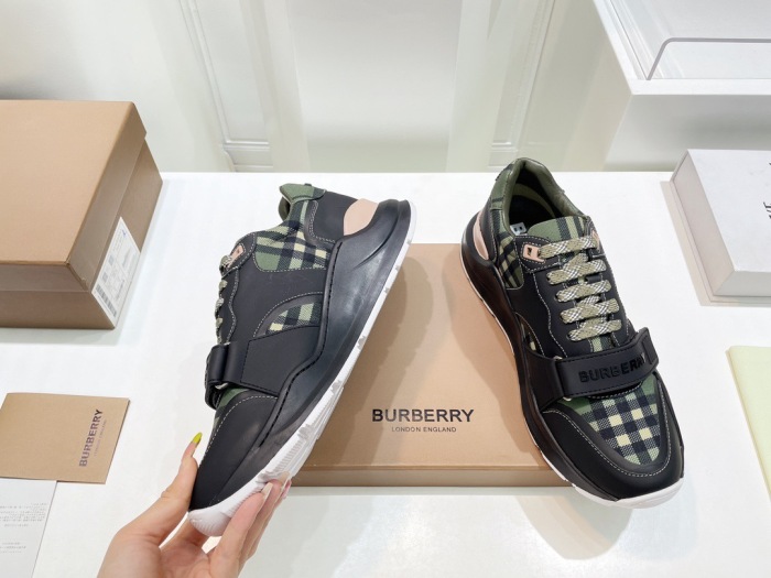  Arrenfashion Men Women B*urberry Top Sneakers