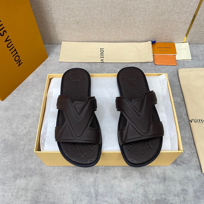Men L*ouis V*uitton Top Slippers (Arrenfashion)