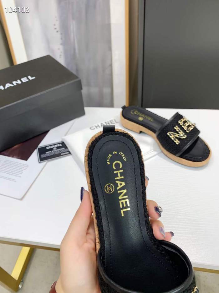  Arrenfashion Women C*hanel Top Slippers