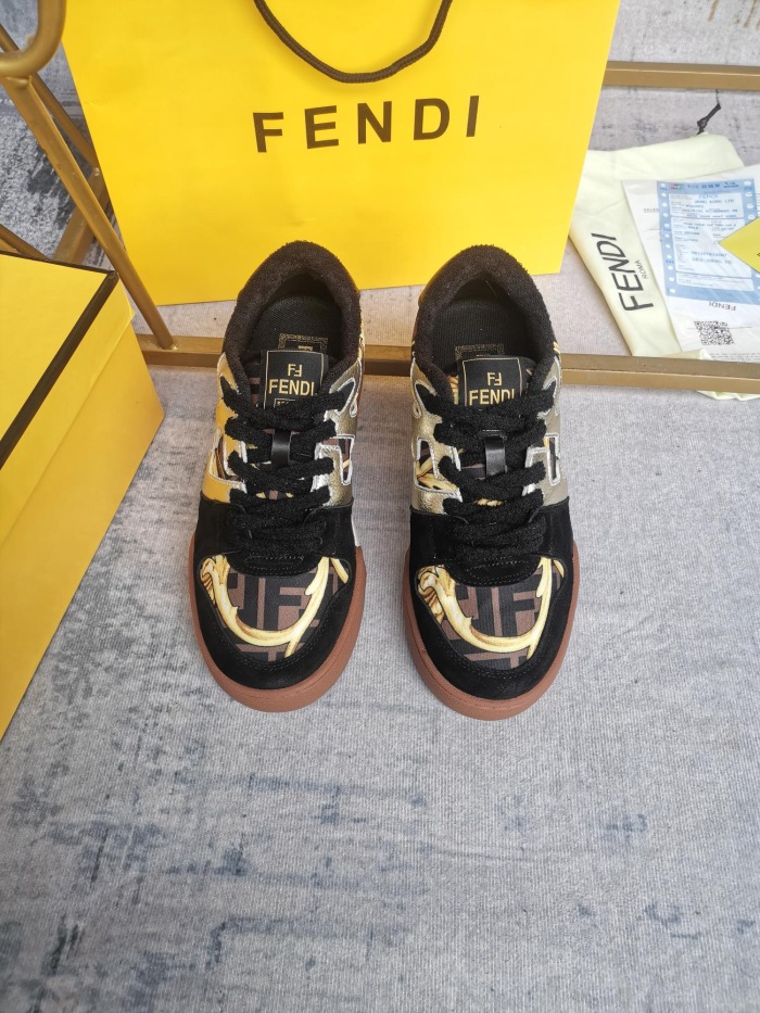  Arrenfashion Men Women F*endi & V*ersac Top Sneaker