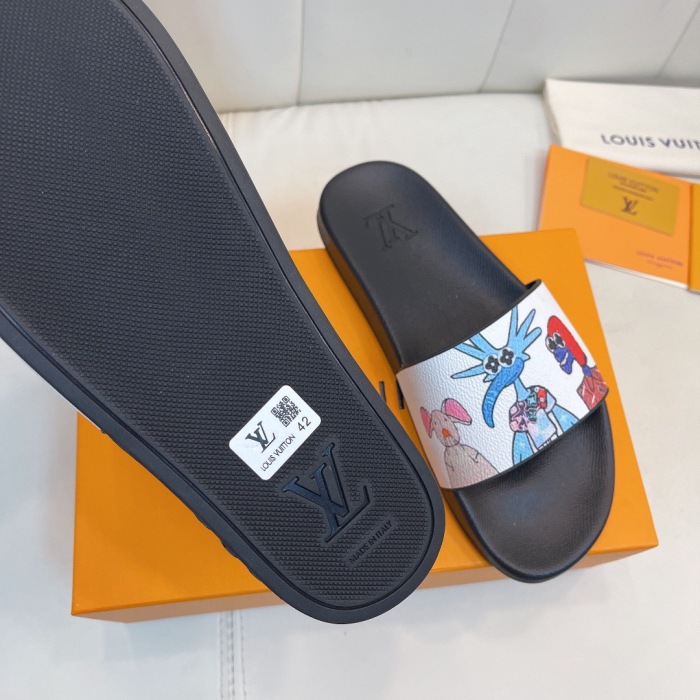 Men Women L*ouis V*uitton Top Slippers (Arrenfashion)