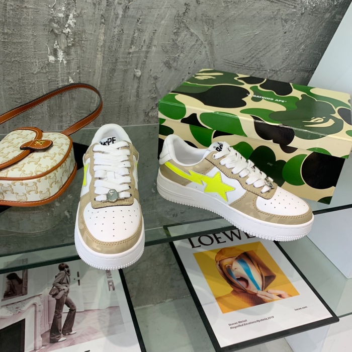  arrenfashion Men Women B*ape Top Sneaker